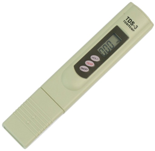 TDS EC Meter teplomer tvrdomer vody 3v1