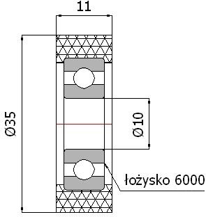 VALCE VALCE fi 35mm TLAKOVÉ VALCE šírka 11mm