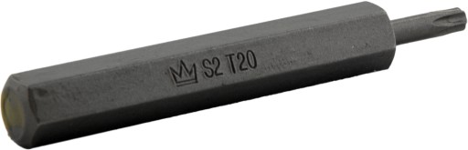 BIT END 10MM TORX T20 x 75MM S2 HEX.