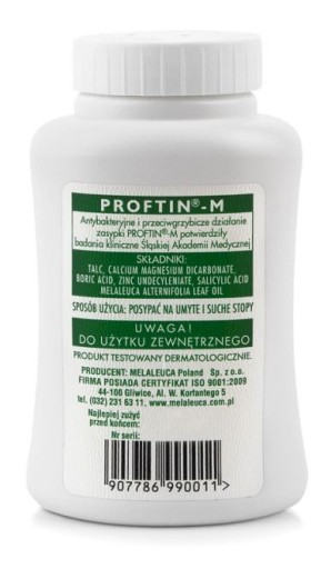 PROFTIN - M púder na nohy 100g, púder na nohy