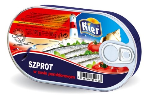 Šproty v paradajkovej omáčke 170g Kier