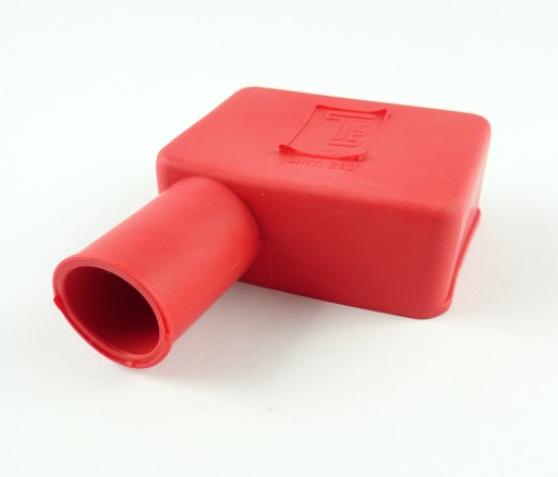 Gumový kryt kladného pólu - červený, PRAVÝ, priemer 17mm - PVC