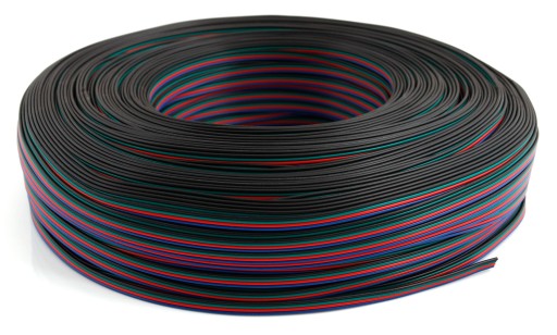 4PINOVÝ KÁBEL PRE RGB LED PRUHY