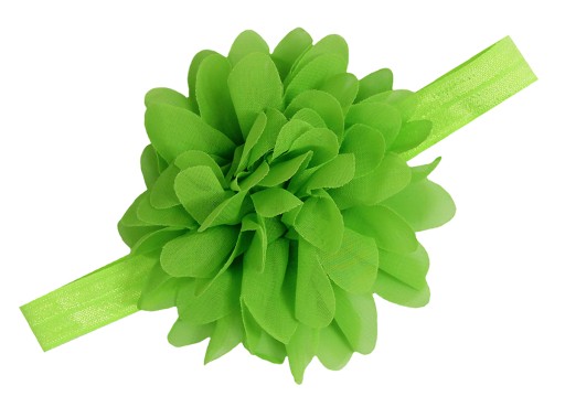 VEĽKÁ KVETOVÁ ČELENKA PRE DETI, ZELENÁ