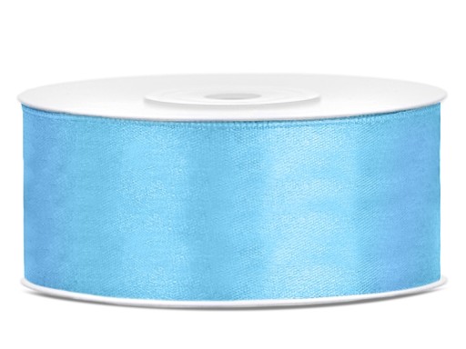 Modrá saténová stuha 25 mm x 25 m DIY cievka