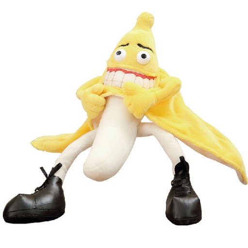 Plyšový emoji BAD BANANA MASCOT k 18. narodeninám