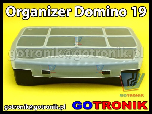 Organizér Domino 19 - 9 priehradiek __ 190x155x37mm