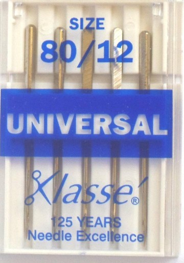 UNIVERZÁLNE STROJOVÉ IHLY veľ 80 -5ks- Klasse