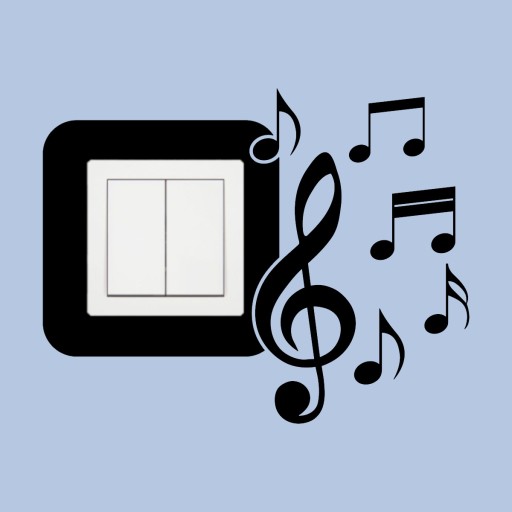 NÁLEPKA pod kontaktnú zásuvku SWITCH NOTES noty do detskej izby