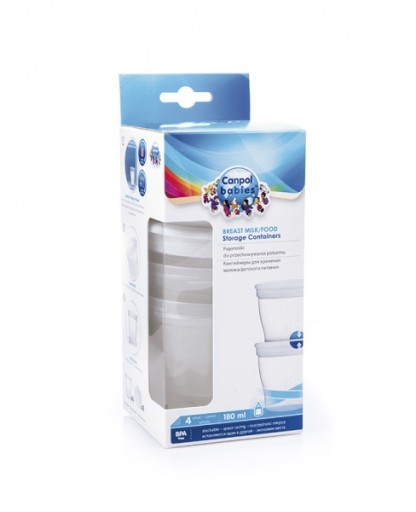 CANPOL Nádoba na potraviny s vrchnákom 180 ml 1 ks.