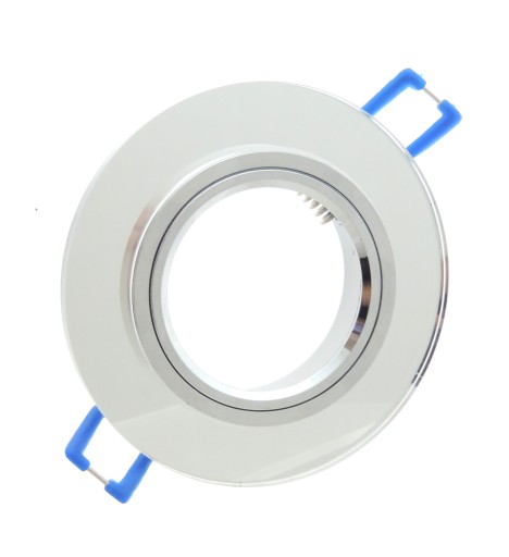 HALOGÉNOVÁ SKLENENÁ LAMPA, LED ZRKADLO, CHROM, GU10