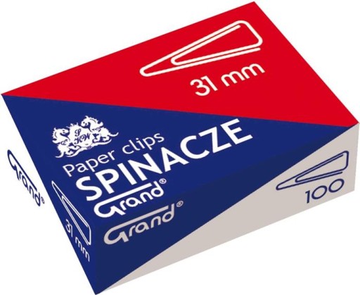 Sponka na papier trojhranné spinky 31 mm 100 ks