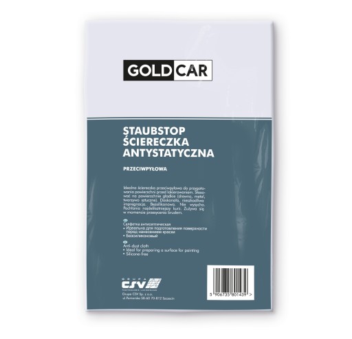 Antistatická handrička GoldCar