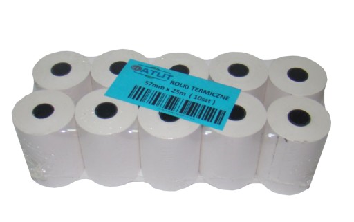 Termo pokladničné rolky 57x25m 10ks ZNAČK