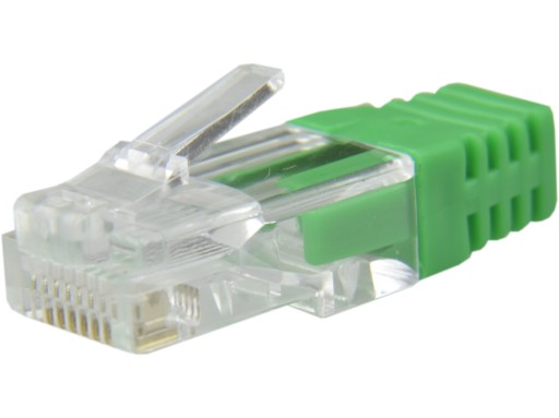 Vnútorný kryt Zástrčka RJ45 zelená ALANTEC 10 ks