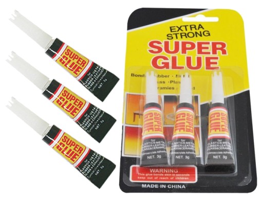 Okamžité lepidlo UNIVERZÁLNE SUPER GLUE 3 ks POWER!