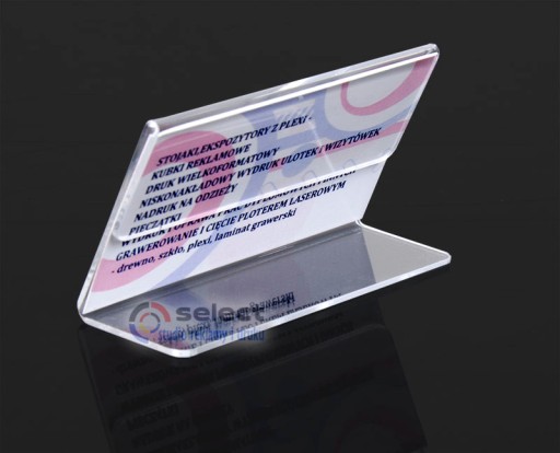 STOJAN typ L pre CENY POPIS CENNÍK 90x60 mm PLEXI