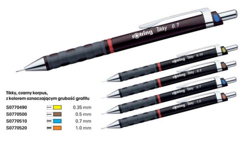 TIKKY ROTRING mechanická ceruzka na kreslenie 1,0 mm