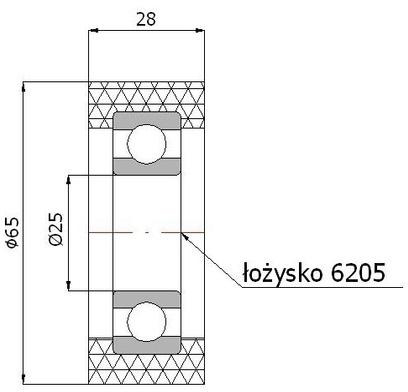 VALCE VALCE fi 65mm TLAKOVÉ VALCE šírka 28mm