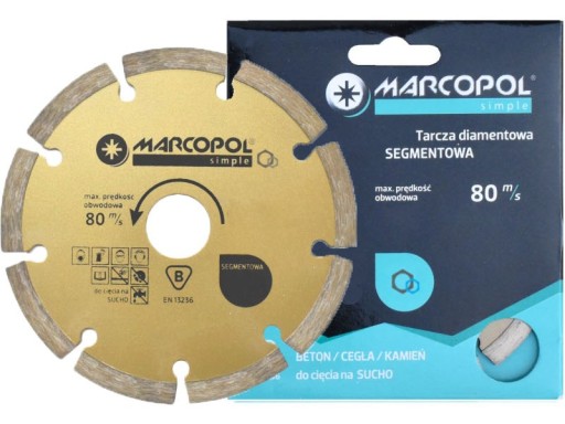 DIAMANTOVÝ DISK SEGMENTOVANÝ 115x22,23mm MARCOPOL