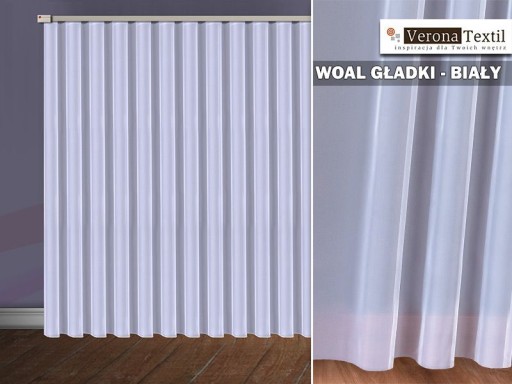ZÁCLONA VOIL BIELA VÝŠKA/300CM TYL ŠIFÓN 0,5M