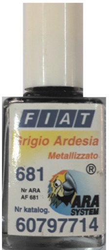 FIAT 712A GIALLO PODRÁŽKA OCRA LAK ŠKRABANÝ DOTYK