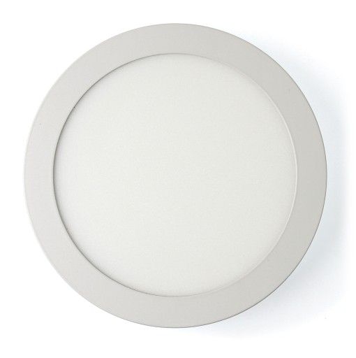 POVRCHOVÁ MONTÁŽ okrúhleho LED PANELU 18W NEUTRÁLNA BIELE STROPNÁ LAMPA 4500K