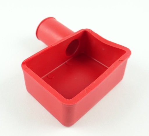 Gumový kryt na kladný pól, červený, priemer 17mm, ĽAVÝ - PVC