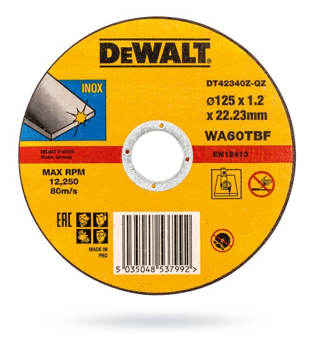 DEWALT kotúč na rezanie kovu 125x1,2 DT42340Z