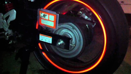 LED prekrývacie svietidlo na bicykel, auto, motor, ventil GREEN BLUE LIME