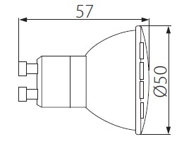 LED ŽIAROVKA SMD GU10 230V 10W =75W TEPLÁ 900Lm