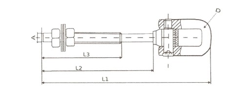 HÁČKOVÁ MONTÁŽ HÝDANIA S SHAKELOM M10x250