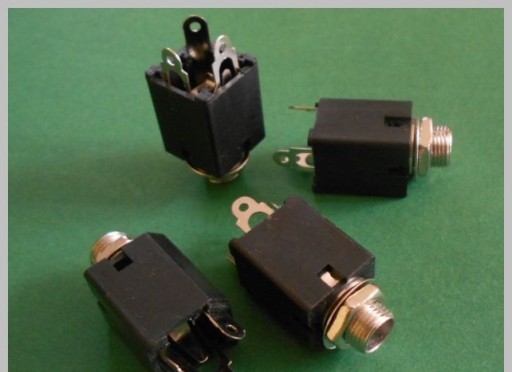 Socket Large Jack 6,3 stereo štvorcový výška 24 (1298b)