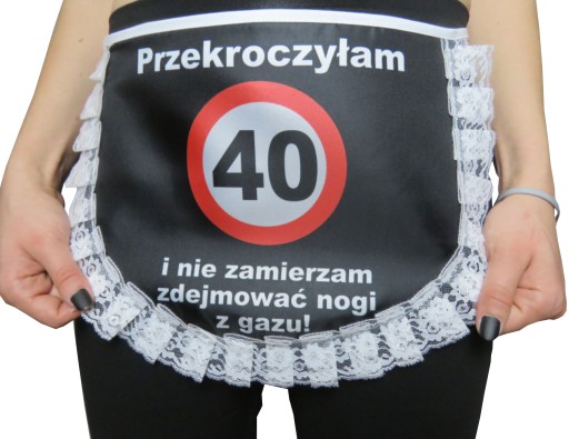 Darček zástera NARODENINY 18 30 40 50 60 zástera