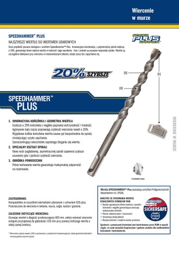 Vrták do betónu SDS Plus Irwin Speedhammer 8x110 mm