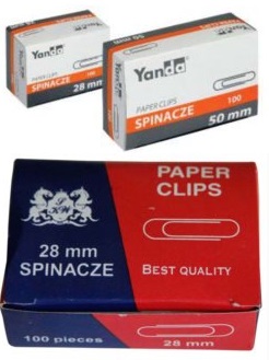 Veľká okrúhla kancelárska sponka 28mm 1000ks strieborná