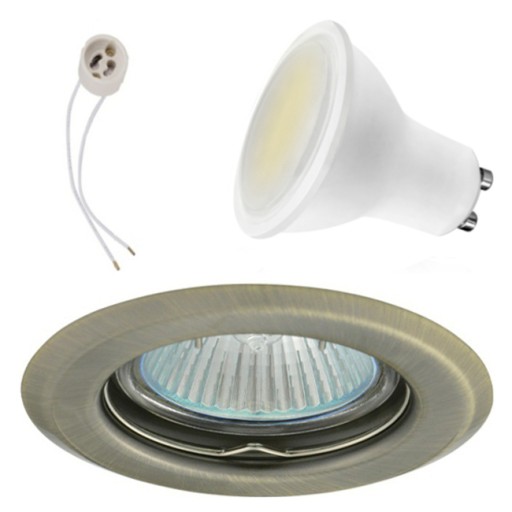 SET LED stropné svietidlo SMD CT14 na 230V GU10