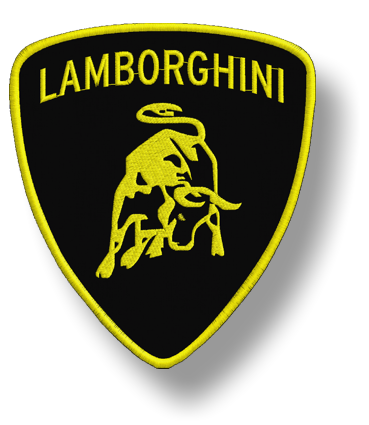 Zateplená vyšívaná nášivka Lamborghini