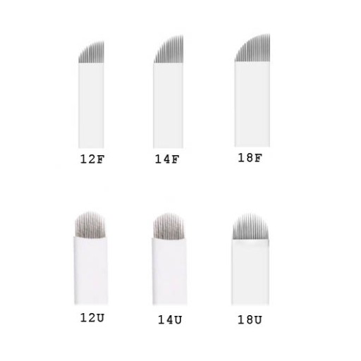 Perový nôž microblading permanentný make-up 14F