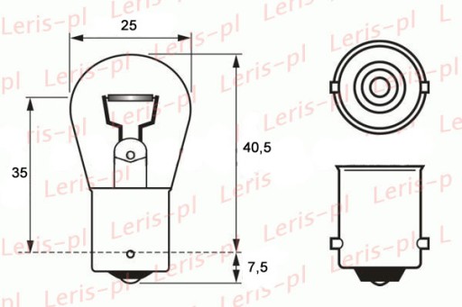 BA15S ŽIAROVKA 6V 21W SIMSON BRZD