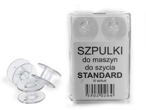 CÚVKY pre stroje ŁUCZNIK, 6 kusov, ŠTANDARDNÉ, ploché