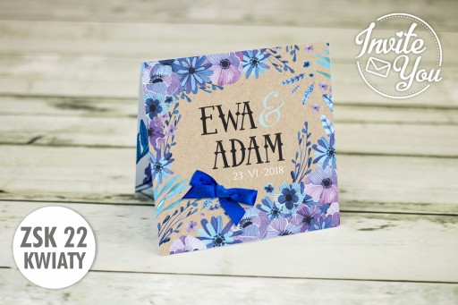 Svadobné oznámenia ZSK22 Flowers + príloha ZDARMA