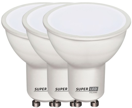 3x Sada GU10 LED žiaroviek 5W 450lm teplá biela