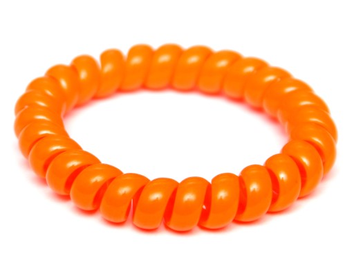 Bs16 náramok z gumičky SPRING JELLY oranžový