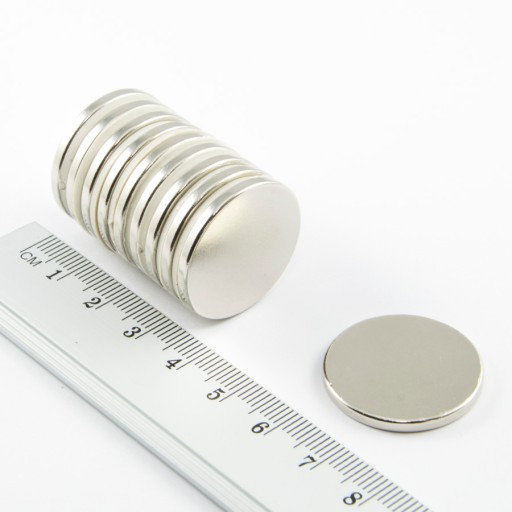 VALEC NEODYMOVÝ MAGNET 25x2,5 N38 SADA 2 KS