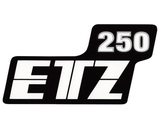 BOČNÁ KRYT NÁLEPKA MZ ETZ 250 ČIERNA