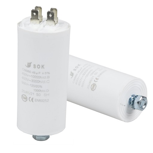 ŠTARTOVACÍ KONDENZÁTOR PRE MOTOR 45uF 450V