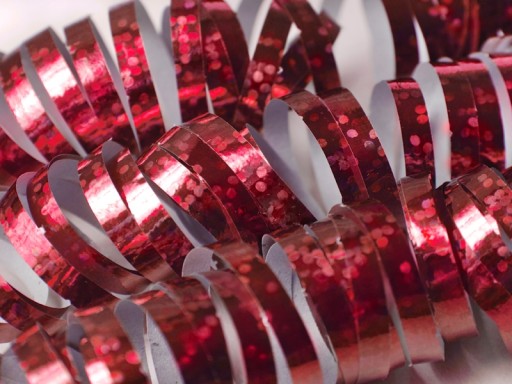 Holografické ČERVENÉ glitre SERPENTINE