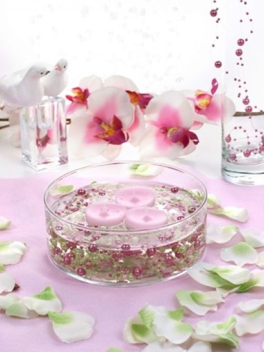 Sviečka plávajúca vresová sviečka fialová svadobná dekorácia Valentín 4cm