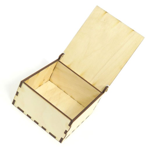 ZATVORENÁ KRABICA PREHLIADKA KRABIČKA 8x8x4cm RX68